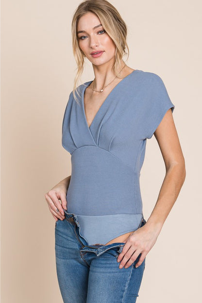 Get trendy with HEYSON Flatter Me Thermal V-Neck Bodysuit -  available at Styles Code. Grab yours today!