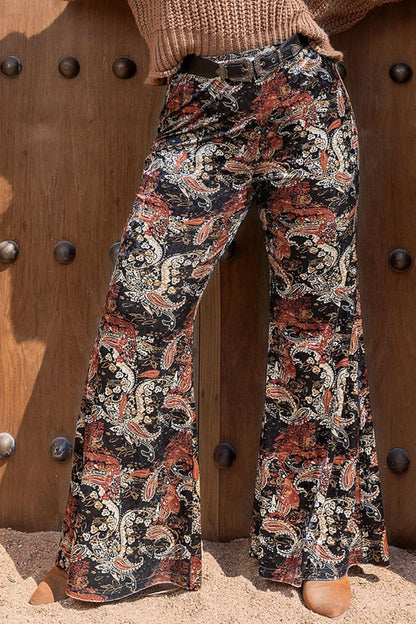 Get trendy with Plus Size Printed Wide Leg Long Pants - Plus Size available at Styles Code. Grab yours today!