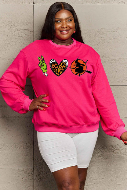 Get trendy with Simply Love Full Size Drop Shoulder Graphic Sweatshirt - Halloween Clothes available at Styles Code. Grab yours today!