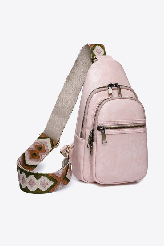 Get trendy with Adored It's Your Time PU Leather Sling Bag - Bags available at Styles Code. Grab yours today!