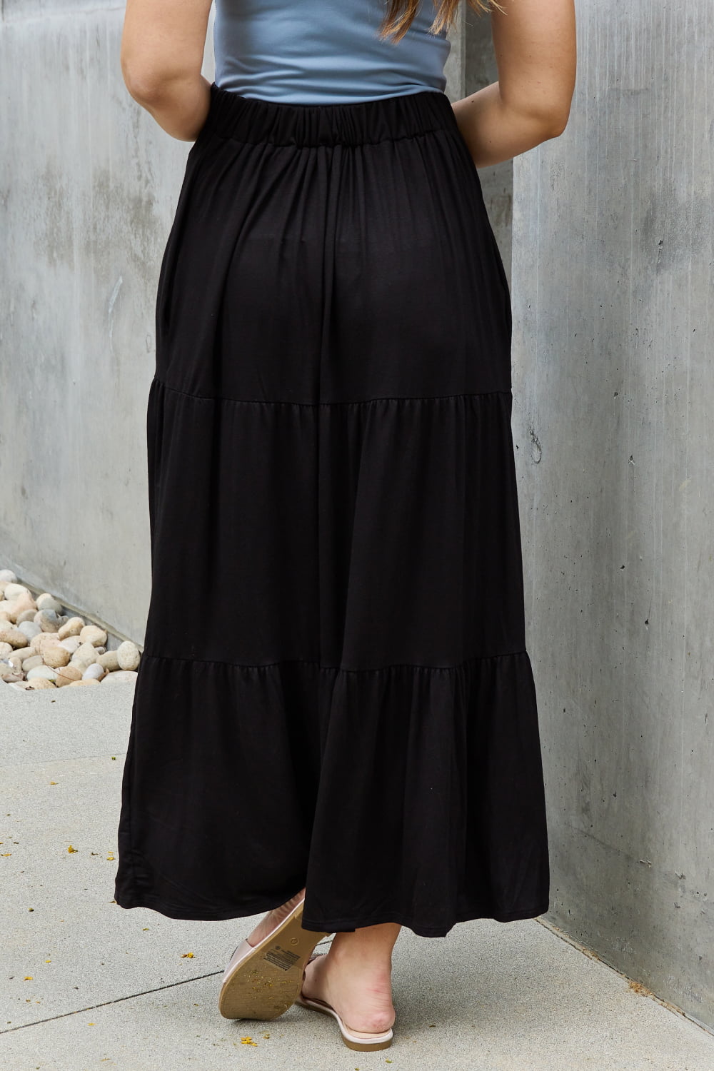 Get trendy with Heimish So Easy Full Size Solid Maxi Skirt - Luxe available at Styles Code. Grab yours today!