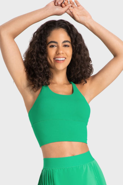 Get trendy with Crisscross Back Ladder Detail Sports Bra - Activewear available at Styles Code. Grab yours today!