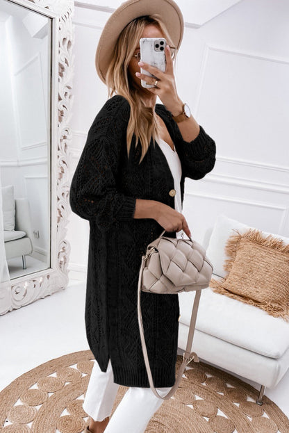 Get trendy with V-Neck Long Sleeve Cardigan - Cardigans available at Styles Code. Grab yours today!