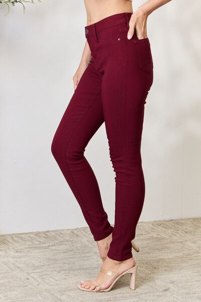 Get trendy with YMI Jeanswear Hyperstretch Mid-Rise Skinny Jeans - Jeans available at Styles Code. Grab yours today!