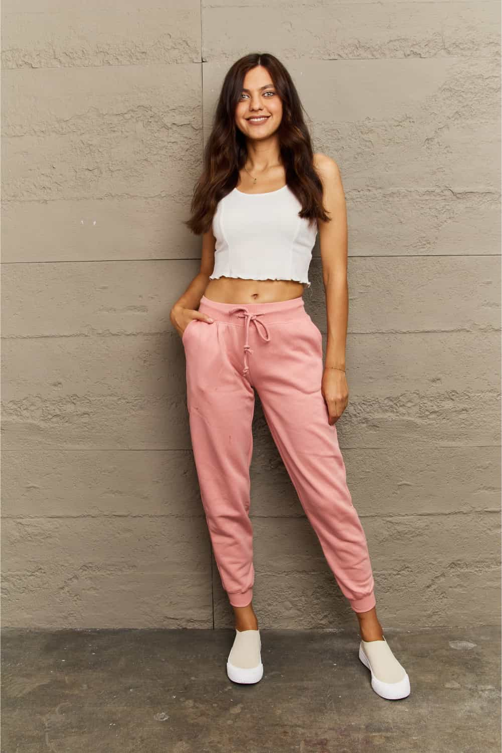 Get trendy with Full Size Tie Waist Long Sweatpants - Plus Size available at Styles Code. Grab yours today!