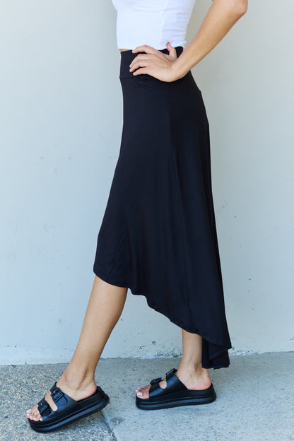 Get trendy with Ninexis First Choice High Waisted Flare Maxi Skirt in Black -  available at Styles Code. Grab yours today!