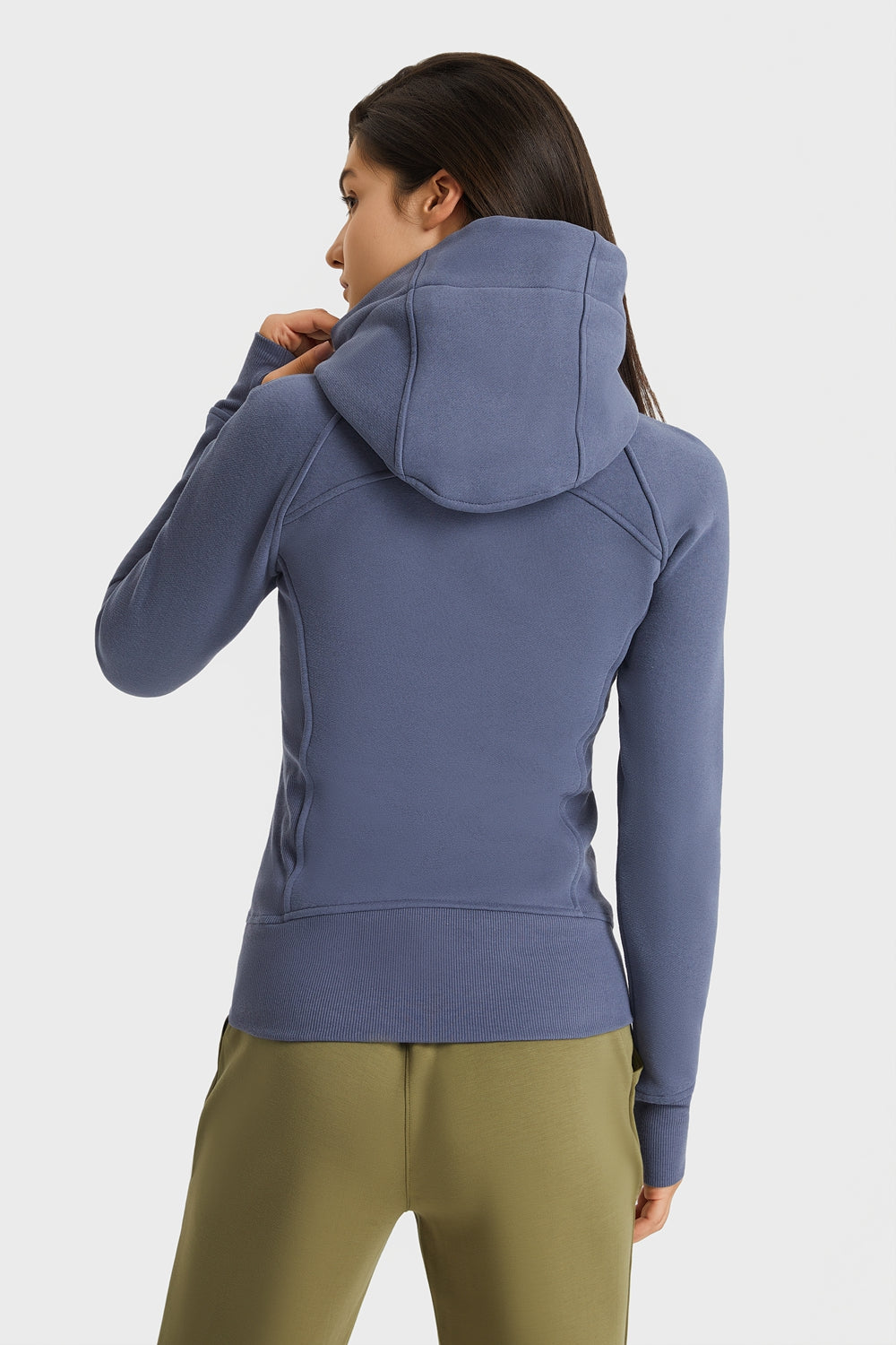 Get trendy with Zip Up Seam Detail Hooded Sports Jacket - Activewear available at Styles Code. Grab yours today!