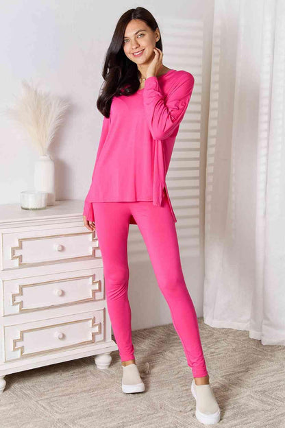 Get trendy with Full Size V-Neck Top and Pants Lounge Set -  available at Styles Code. Grab yours today!