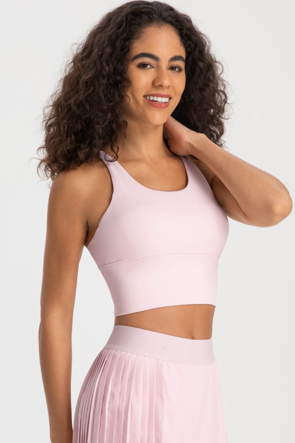 Get trendy with Crisscross Back Ladder Detail Sports Bra - Activewear available at Styles Code. Grab yours today!