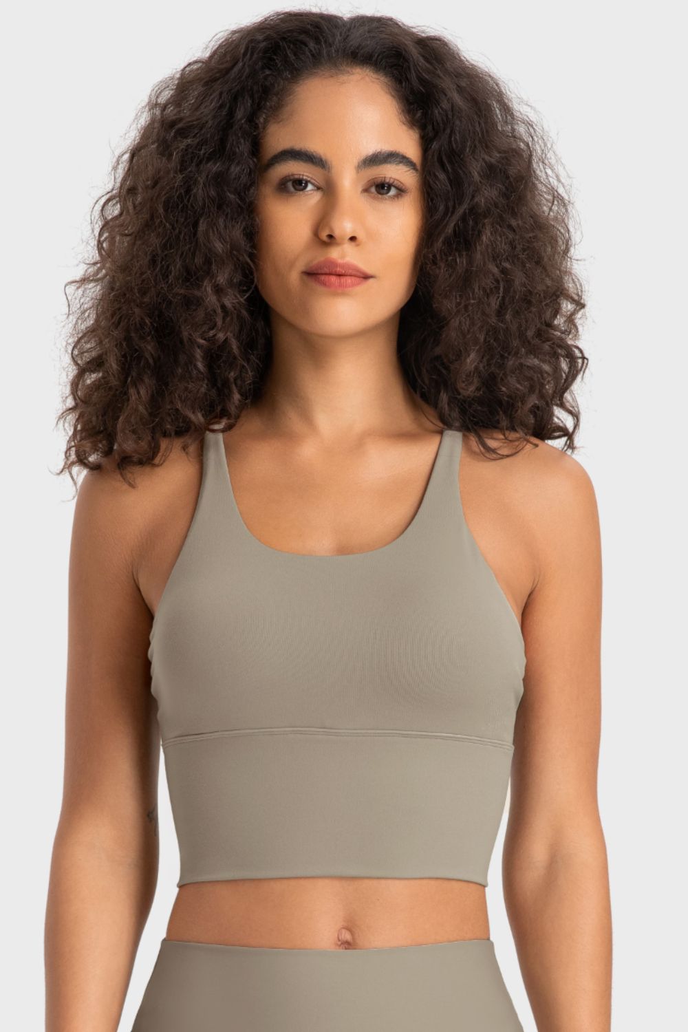 Get trendy with Crisscross Back Ladder Detail Sports Bra - Activewear available at Styles Code. Grab yours today!