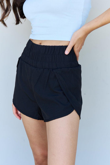 Get trendy with Ninexis Stay Active High Waistband Active Shorts in Black -  available at Styles Code. Grab yours today!