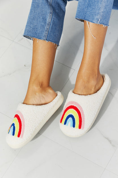 Get trendy with MMShoes Rainbow Plush Slipper - Shoes available at Styles Code. Grab yours today!