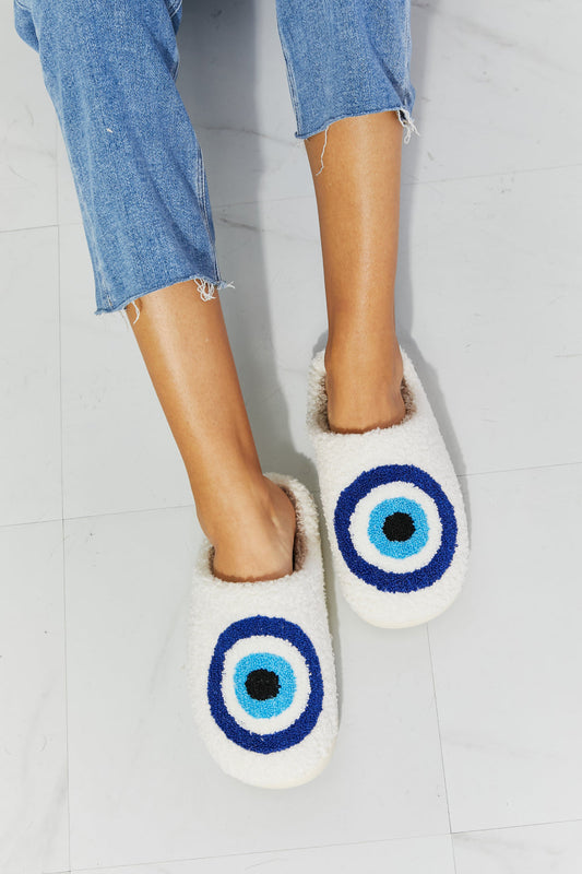 Get trendy with MMShoes Eye Plush Slipper - Shoes available at Styles Code. Grab yours today!