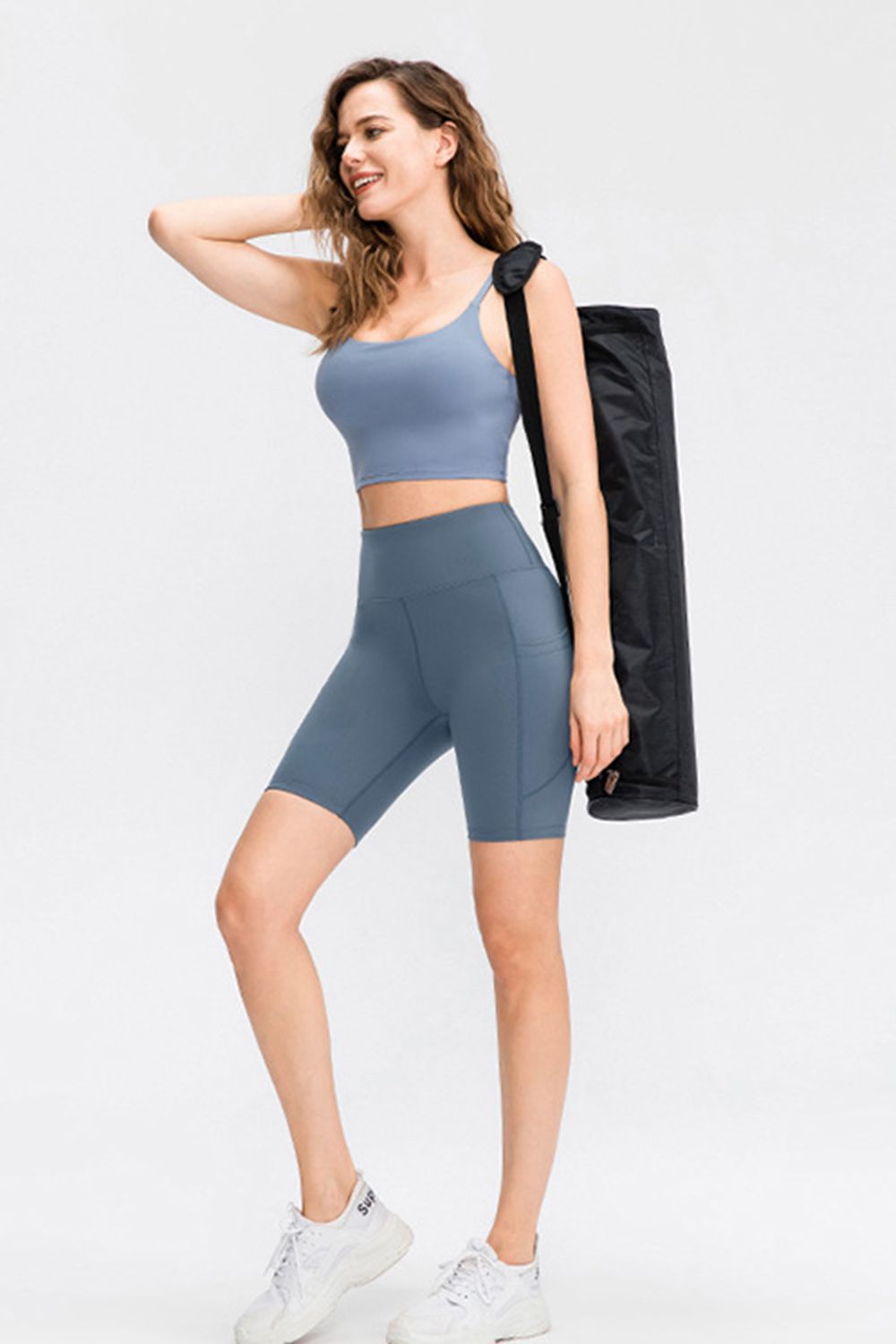 Get trendy with Wide Waistband Sports Shorts with Pockets - Activewear available at Styles Code. Grab yours today!