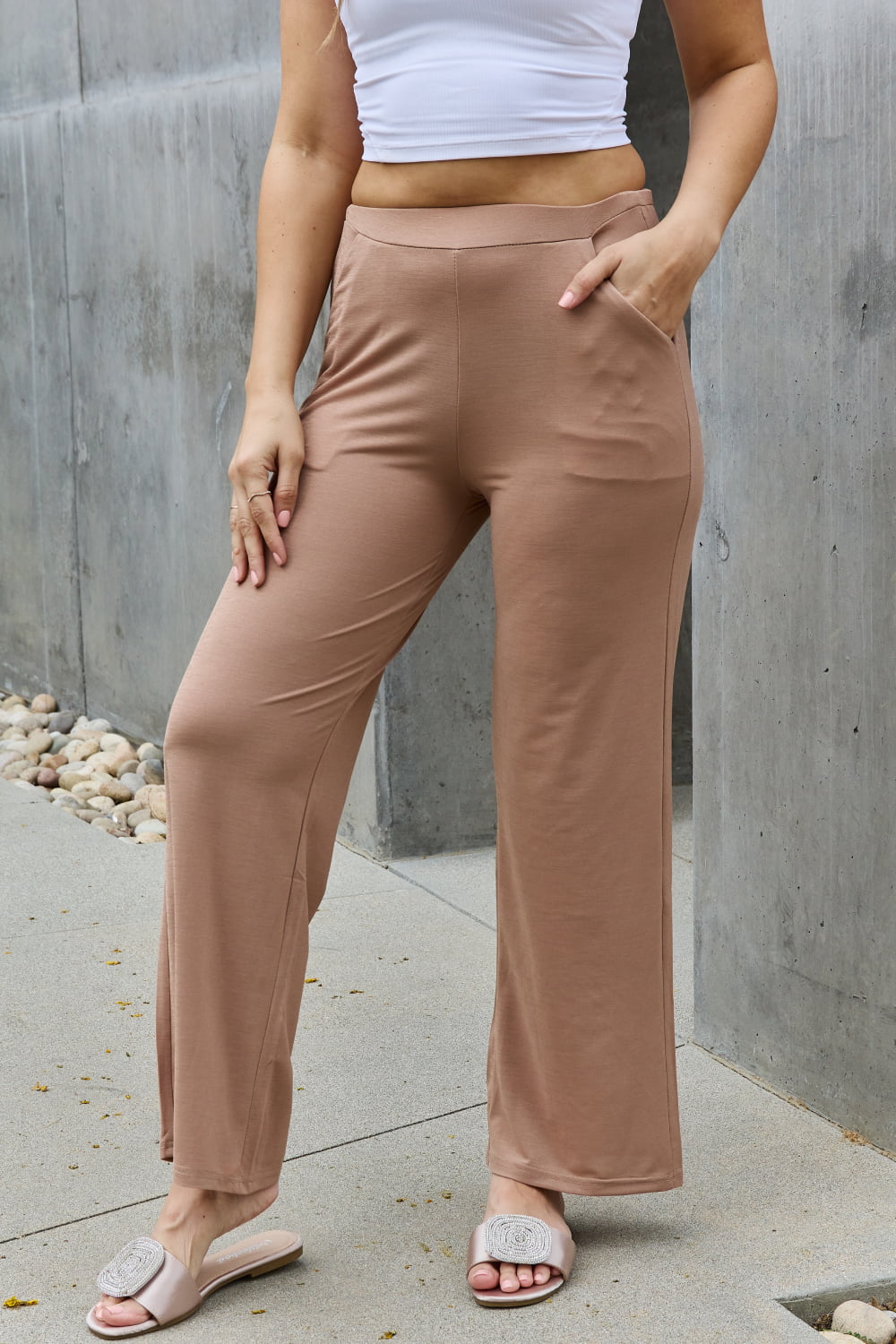 Get trendy with e.Luna Look Again Straight Leg Pants - Luxe available at Styles Code. Grab yours today!