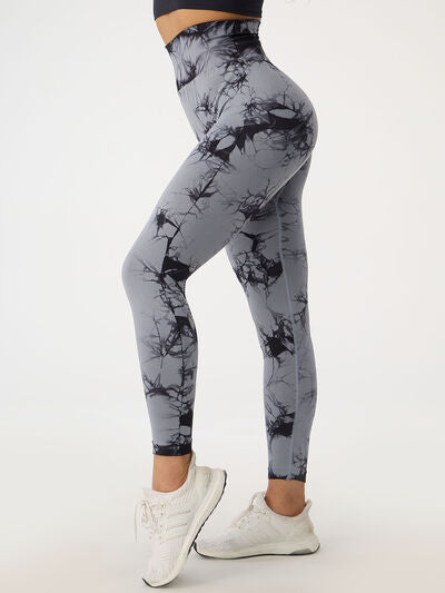 Get trendy with Printed High Waist Active Pants - Activewear available at Styles Code. Grab yours today!