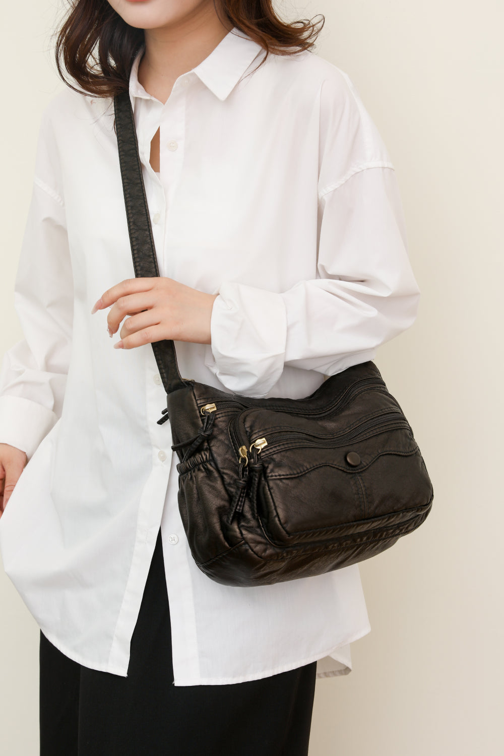 Get trendy with Adored PU Leather Crossbody Bag - Bags available at Styles Code. Grab yours today!