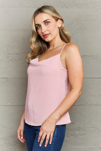 Get trendy with FOR THE WEEKEND Loose Fit Cami in Blush Pink -  available at Styles Code. Grab yours today!