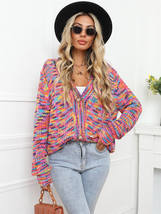 Get trendy with V-Neck Long Sleeve Cardigan - Cardigans available at Styles Code. Grab yours today!