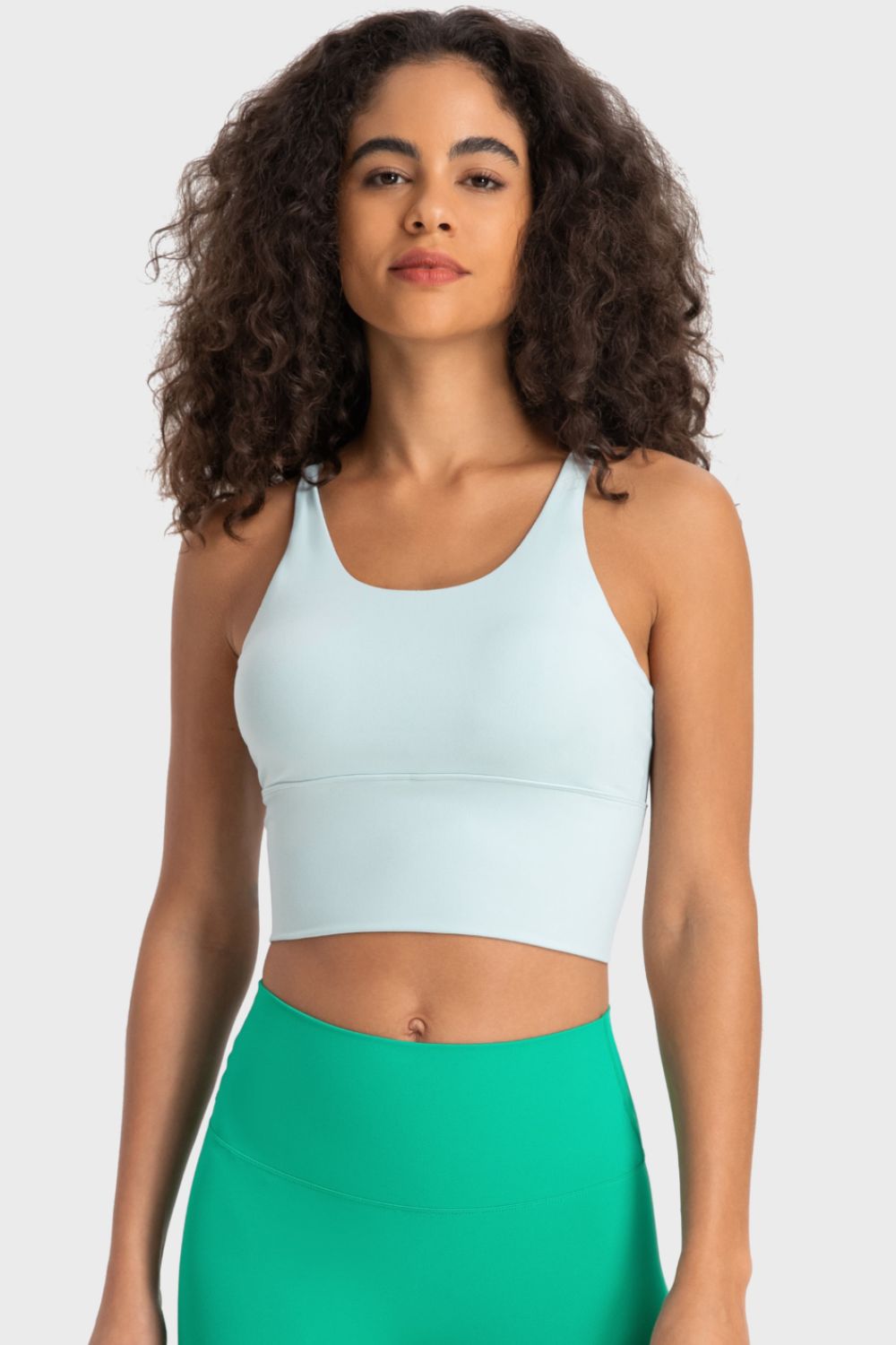 Get trendy with Crisscross Back Ladder Detail Sports Bra - Activewear available at Styles Code. Grab yours today!