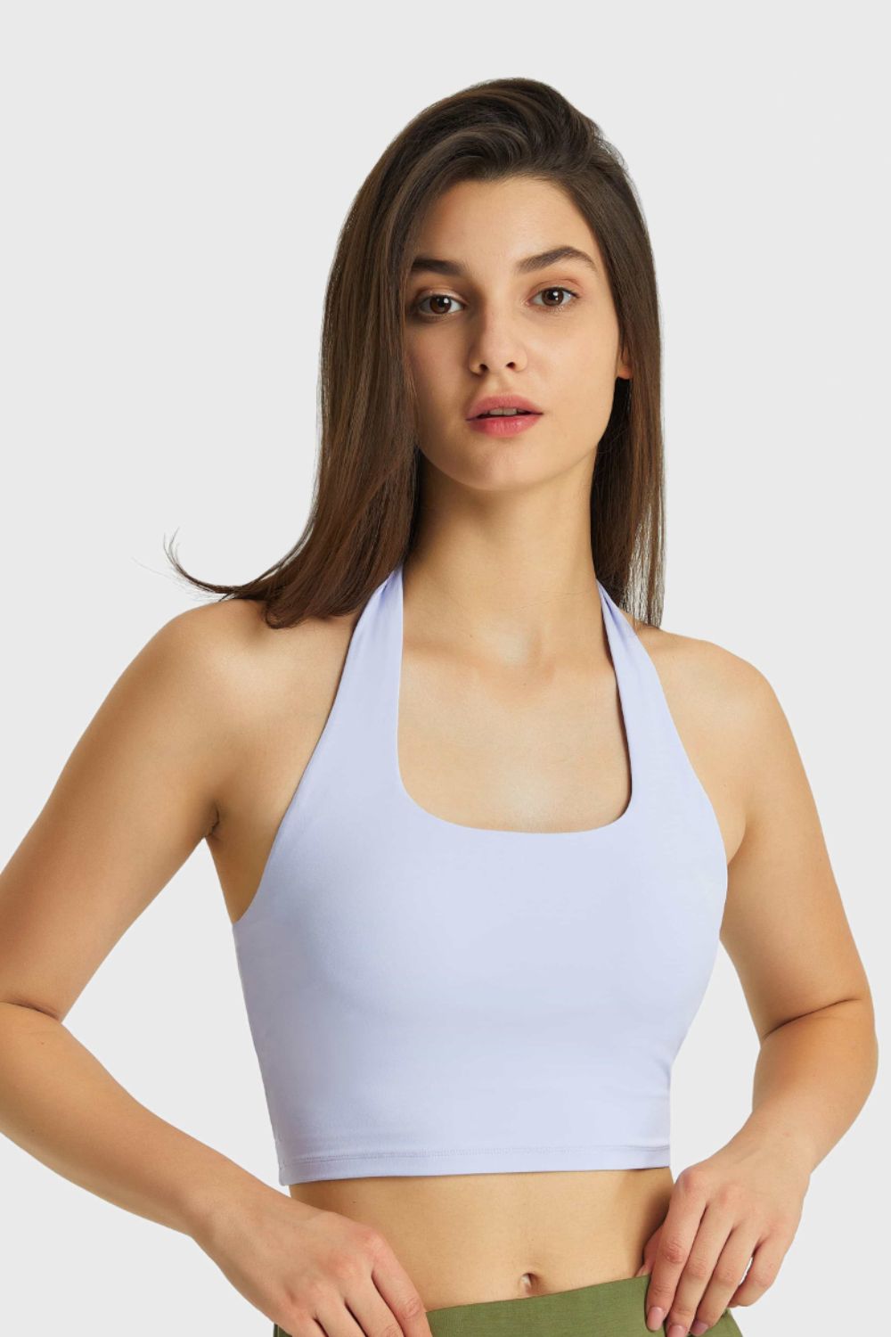 Get trendy with Breathable Halter Neck Sports Bra - Activewear available at Styles Code. Grab yours today!