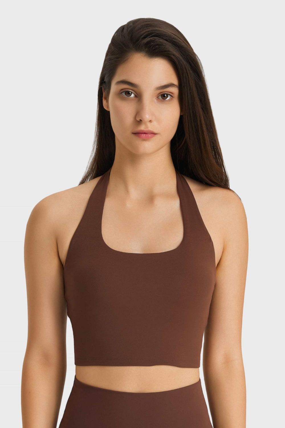 Get trendy with Breathable Halter Neck Sports Bra - Activewear available at Styles Code. Grab yours today!