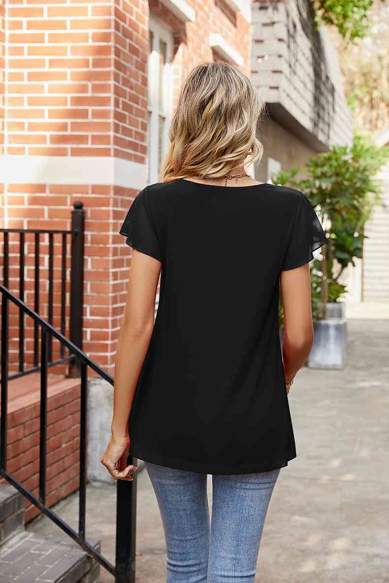 Get trendy with Round Neck Short Sleeve Tee - T-Shirt available at Styles Code. Grab yours today!