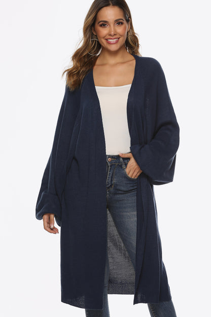 Get trendy with Long Sleeve Open Front Cardigan - Cardigan available at Styles Code. Grab yours today!