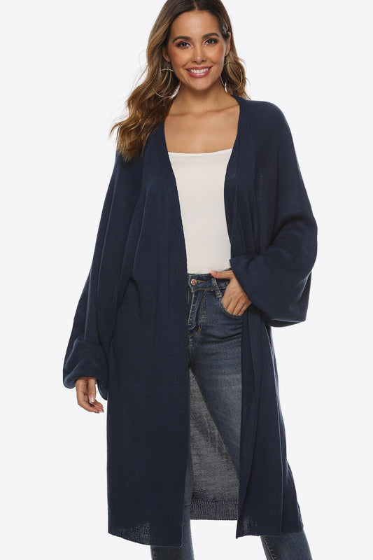 Get trendy with Long Sleeve Open Front Cardigan - Cardigan available at Styles Code. Grab yours today!