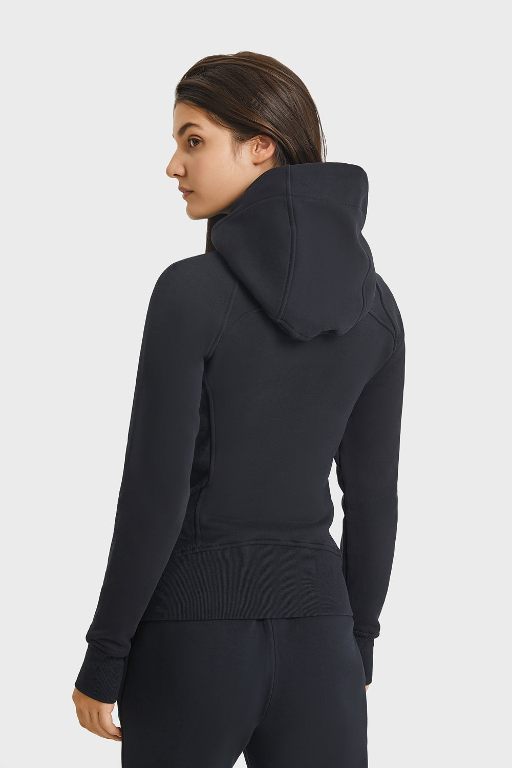 Get trendy with Zip Up Seam Detail Hooded Sports Jacket - Activewear available at Styles Code. Grab yours today!