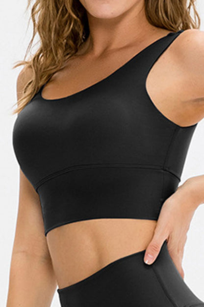 Get trendy with Scoop Neck Long Sports Bra - Activewear available at Styles Code. Grab yours today!