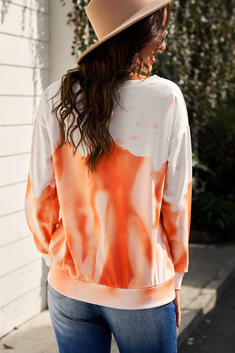 Get trendy with Tie Dye Round Neck Long Sleeve Sweatshirt - Tops available at Styles Code. Grab yours today!