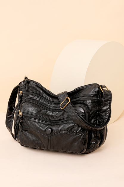 Get trendy with Adored PU Leather Crossbody Bag - Bags available at Styles Code. Grab yours today!