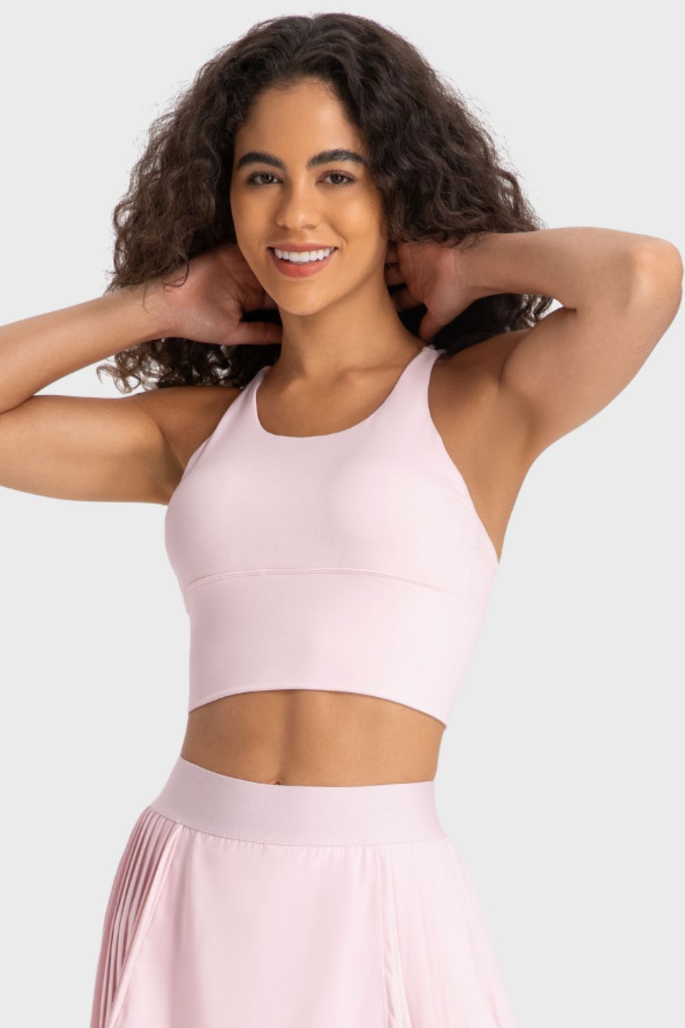 Get trendy with Crisscross Back Ladder Detail Sports Bra - Activewear available at Styles Code. Grab yours today!