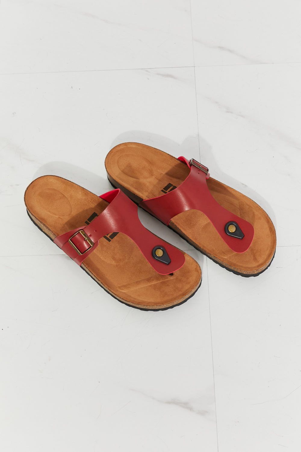 Get trendy with MMShoes Drift Away T-Strap Flip-Flop in Wine - Shoes available at Styles Code. Grab yours today!